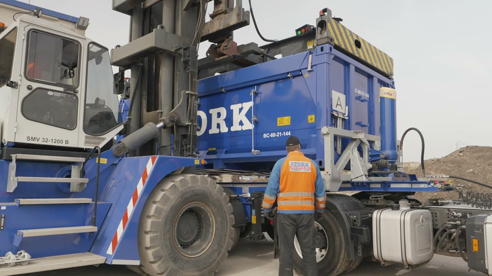 STORK trimodales Containersystem